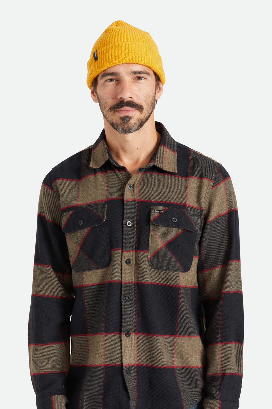 Men's Brixton Heist Beanie Mustard | 6819RSBWY