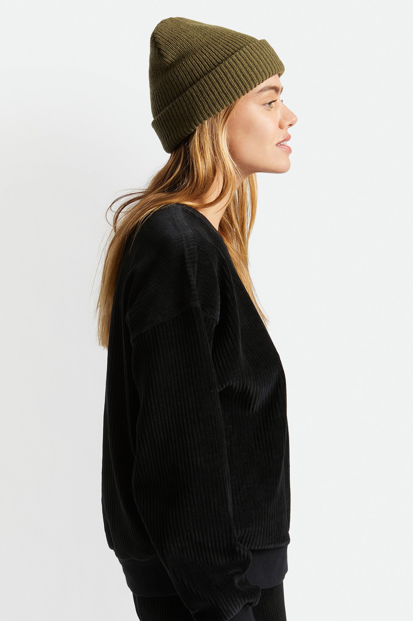 Men's Brixton Heist Beanie Olive | 1829UWQVY