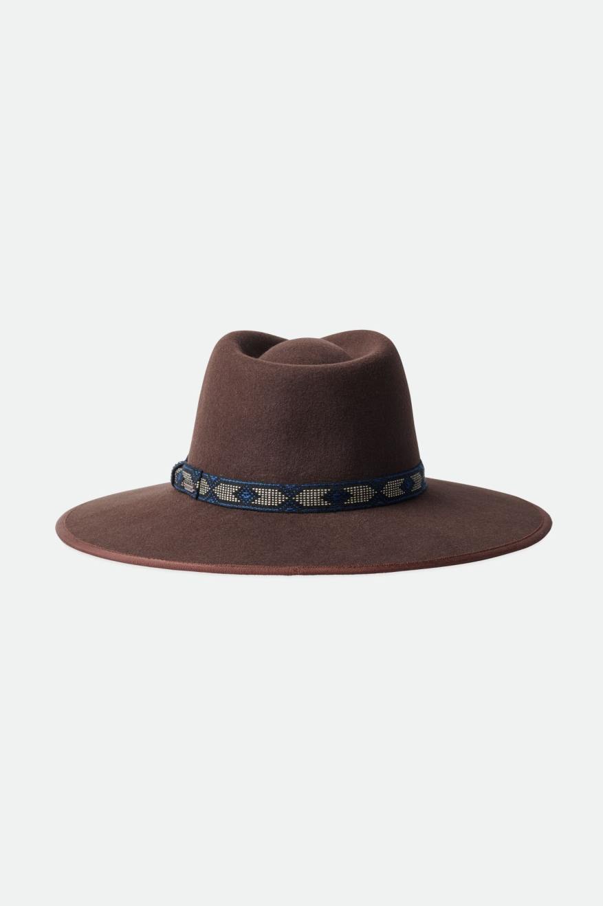 Men's Brixton Jo Rancher Hats Deep Brown | 0258KBRTP