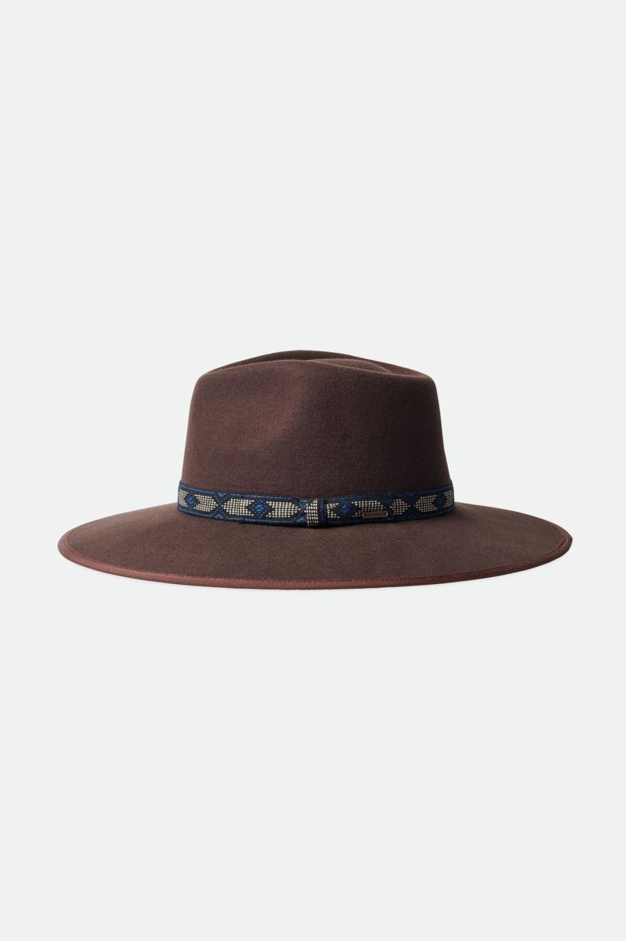 Men's Brixton Jo Rancher Hats Deep Brown | 0258KBRTP