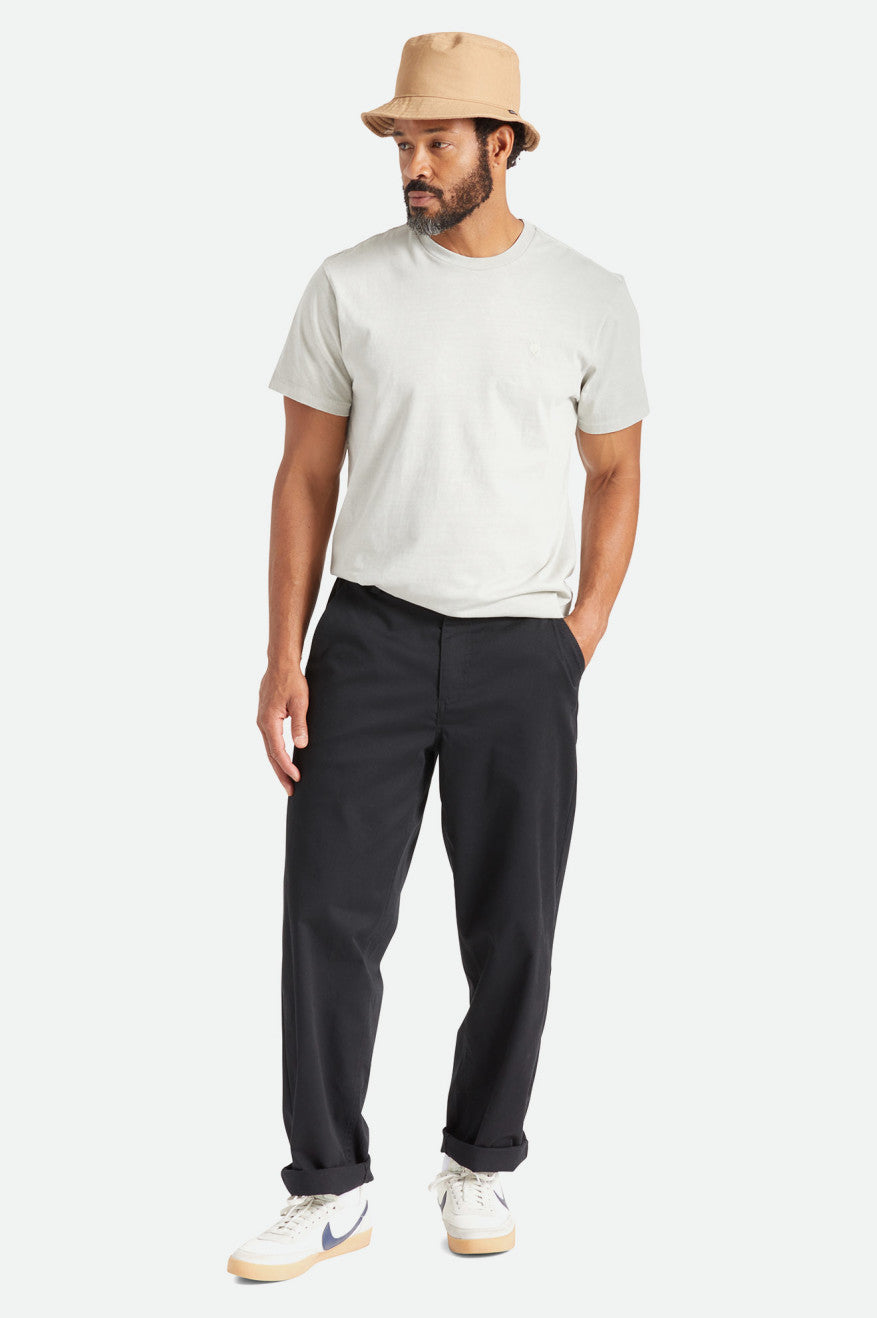 Men's Brixton Medina Pants Black | 9845BLIXC