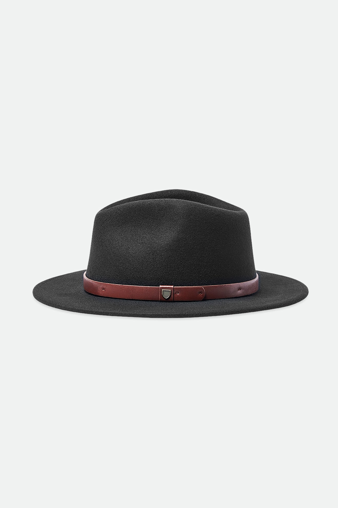 Men's Brixton Messer Fedoras Black | 3015MZDRA