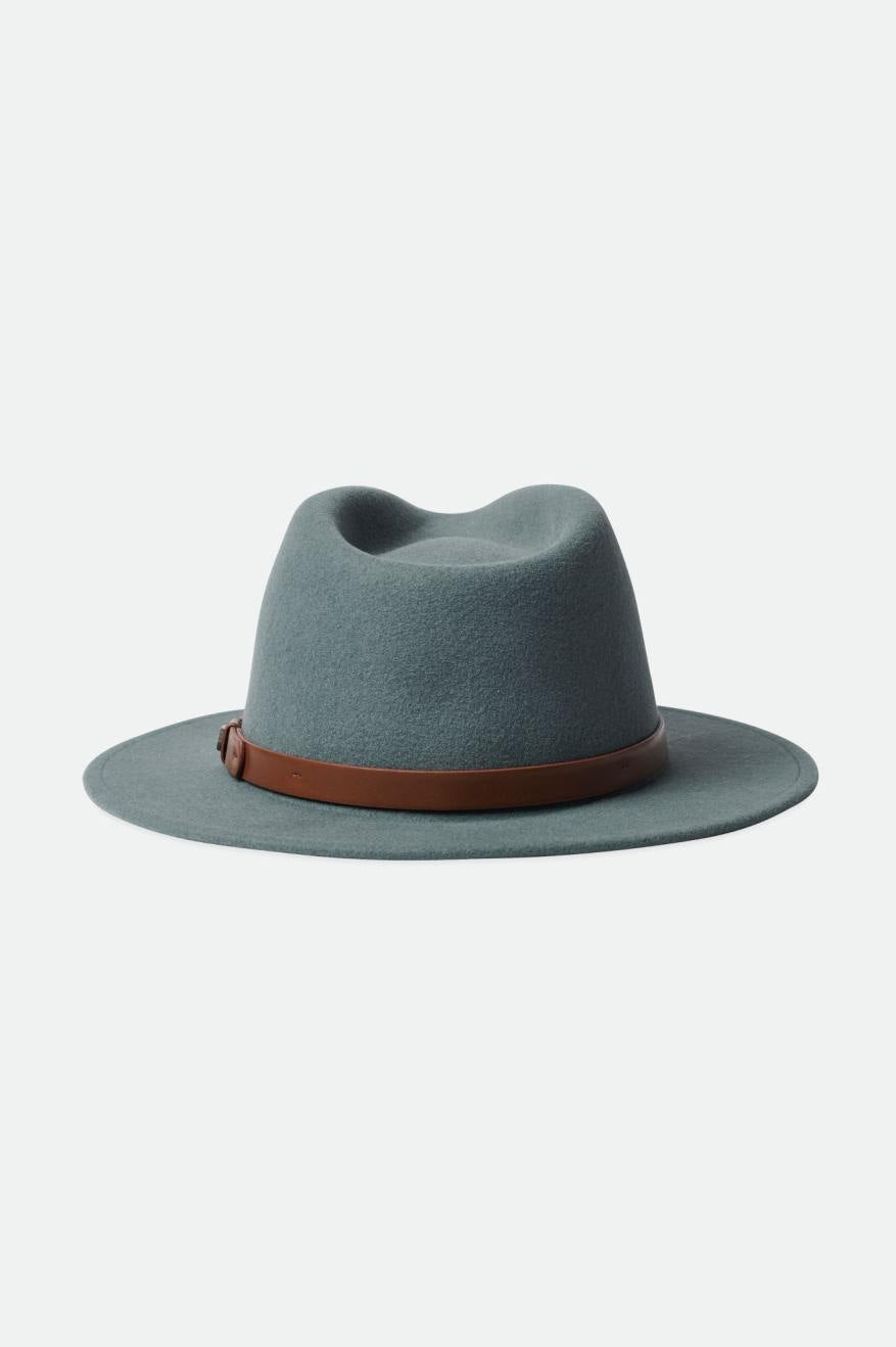 Men's Brixton Messer Fedoras Blue | 8936OYDZM