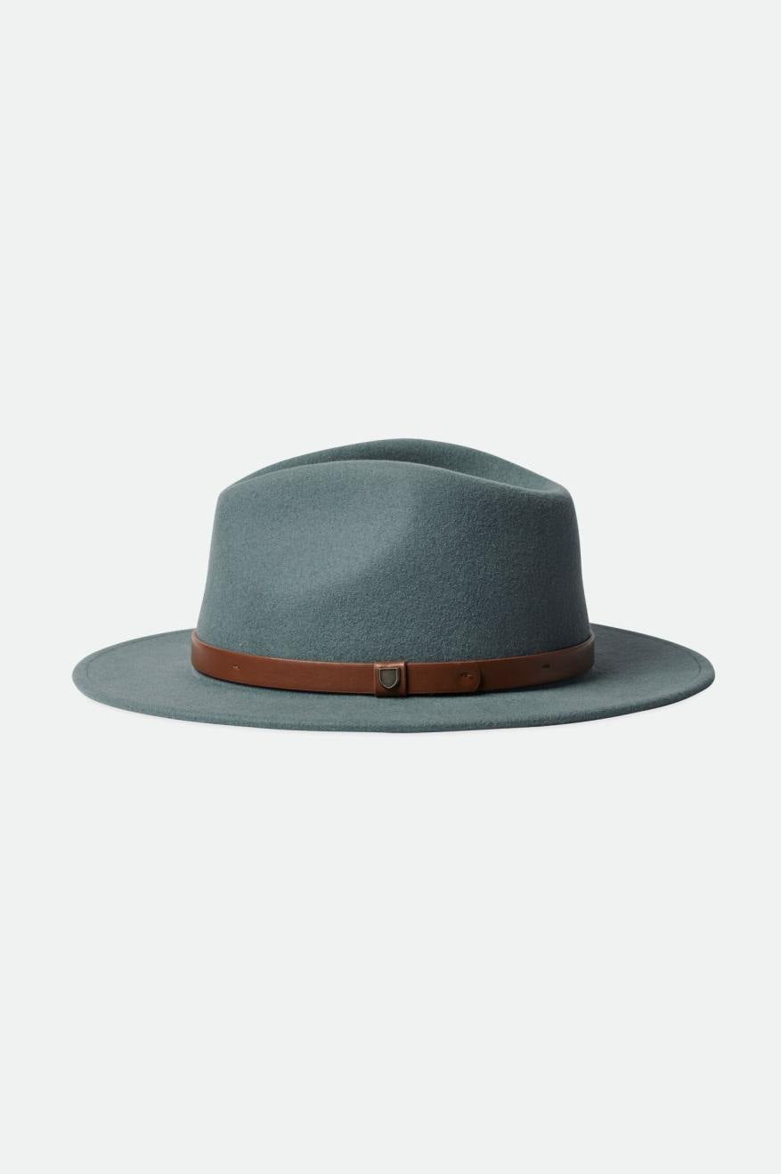 Men's Brixton Messer Fedoras Blue | 8936OYDZM