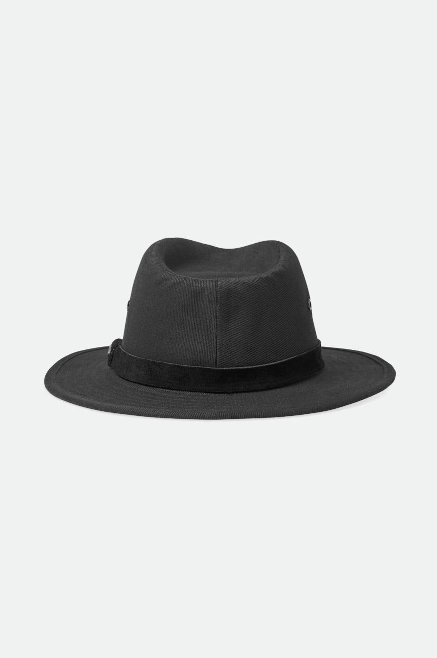 Men's Brixton Messer Utility Adventure Fedoras Black | 2947GIUZE