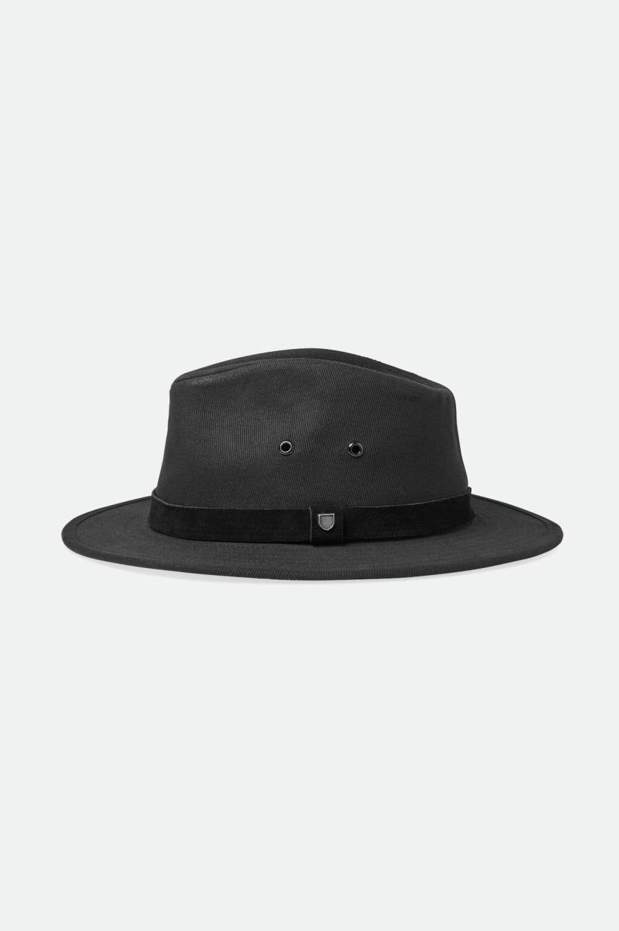 Men's Brixton Messer Utility Adventure Fedoras Black | 2947GIUZE