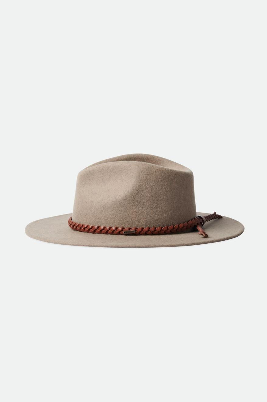 Men's Brixton Messer Western Fedoras Beige | 9137FOSKQ