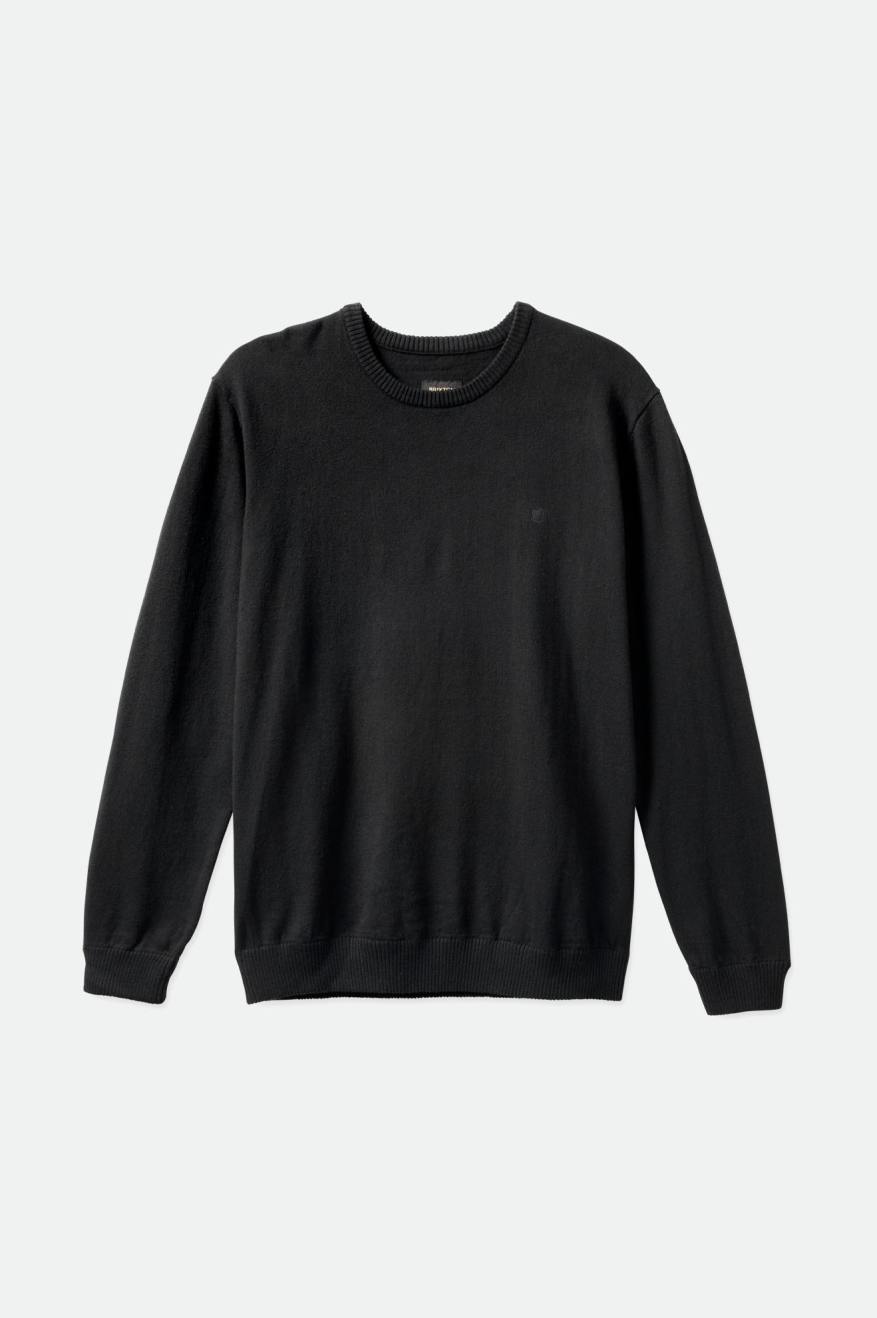 Men's Brixton Reserve Cashmere Sweater Knitwear Black | 4815UWOFR