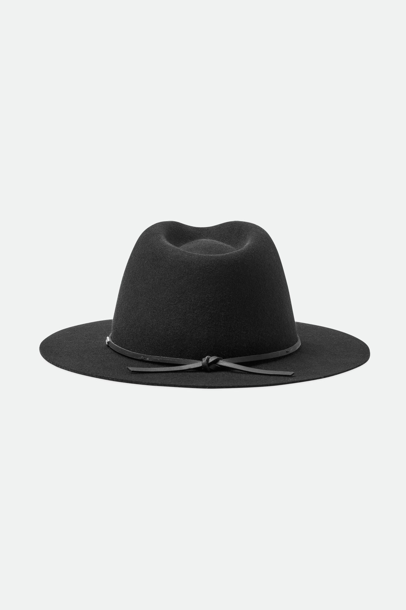 Men's Brixton Wesley Fedoras Black | 6874IWUAY