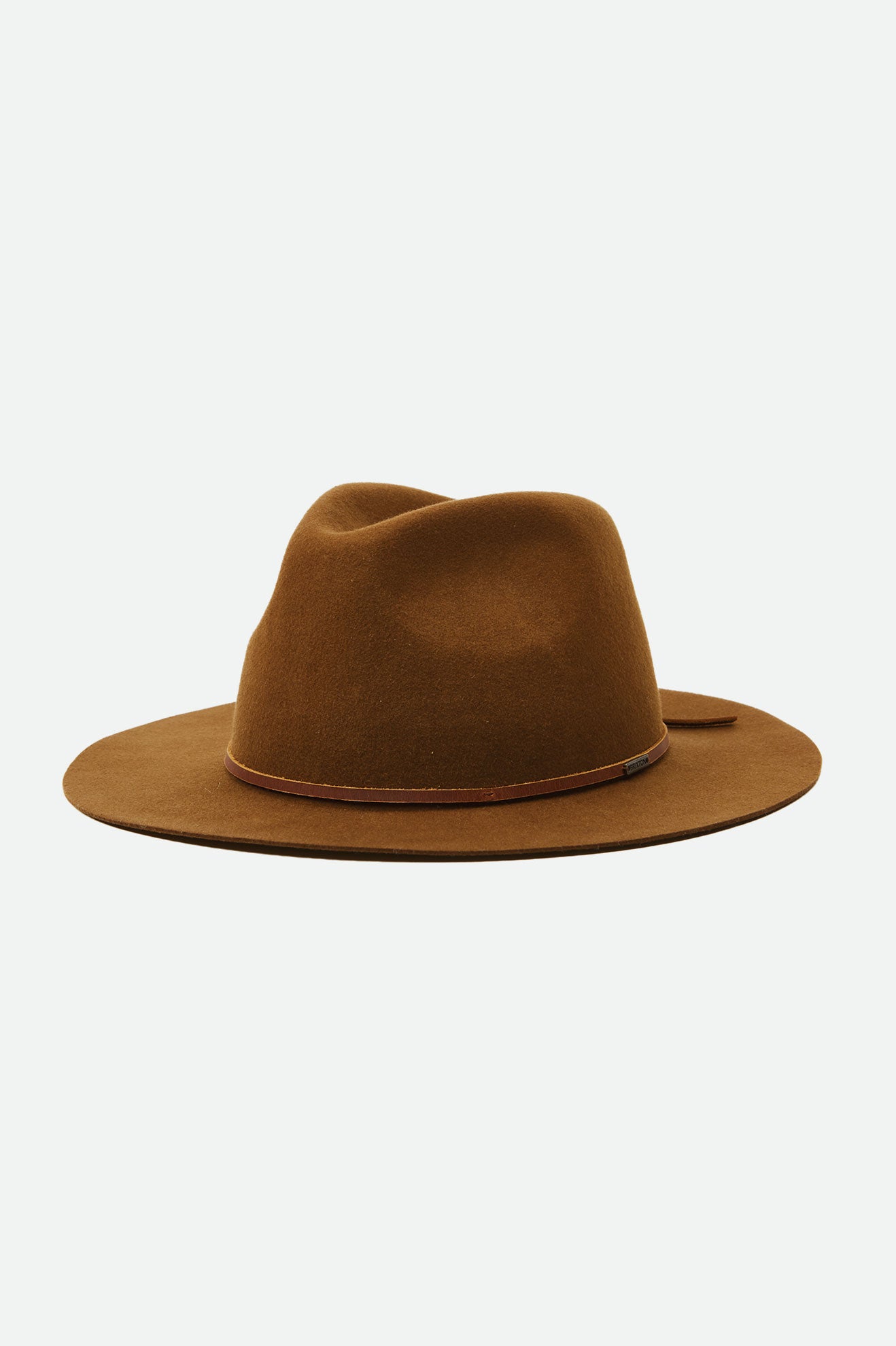 Men\'s Brixton Wesley Packable Fedoras Coffee | 6089ILCKW