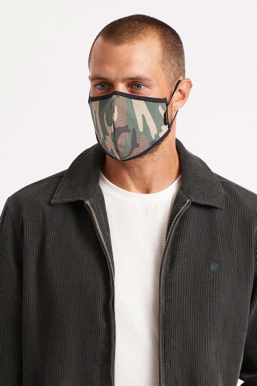 Unisex Brixton Antimicrobial 4-Way Stretch Face Masks Camo | 2136ESXAL