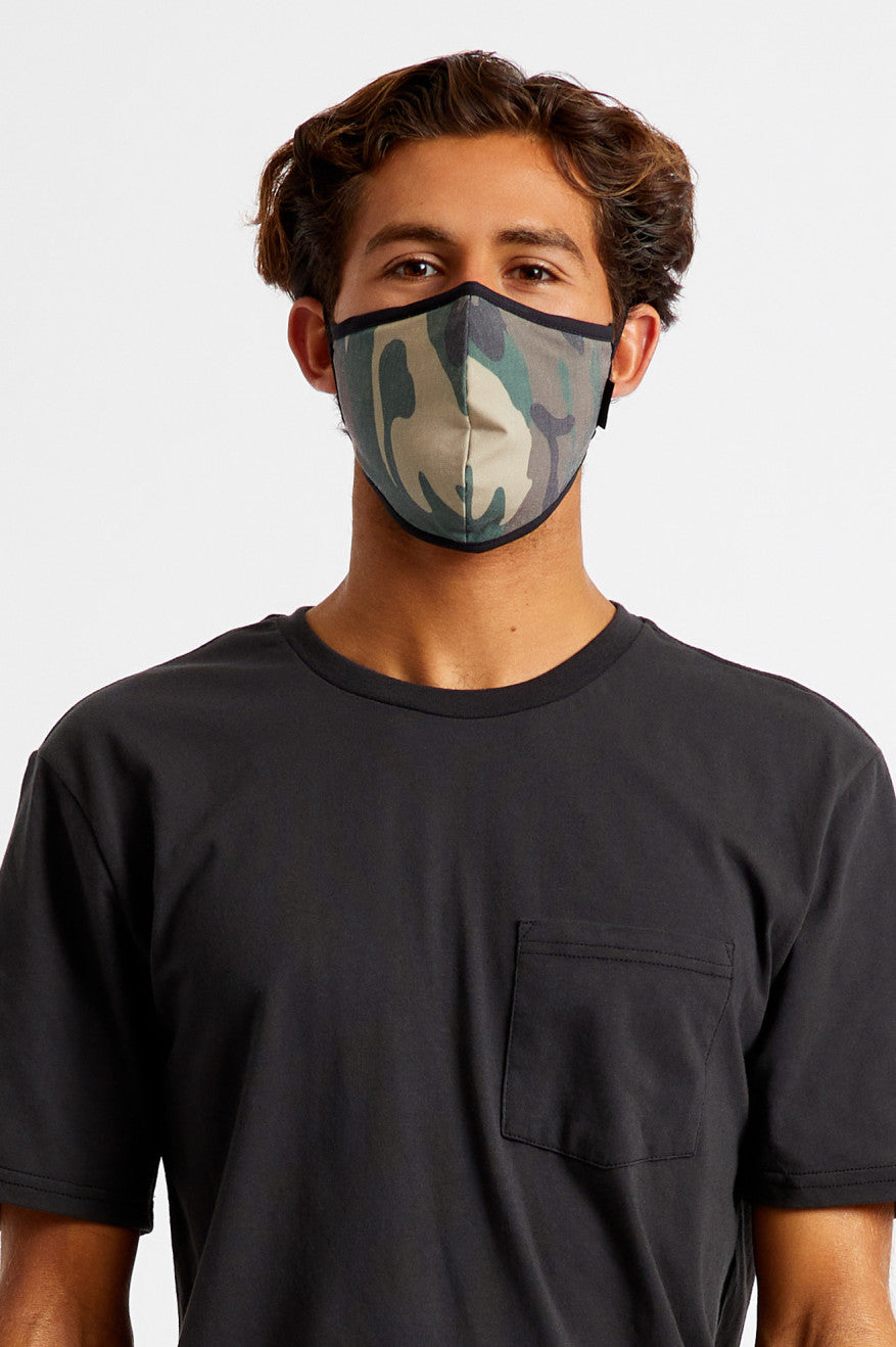 Unisex Brixton Antimicrobial 4-Way Stretch Face Masks Camo | 2136ESXAL