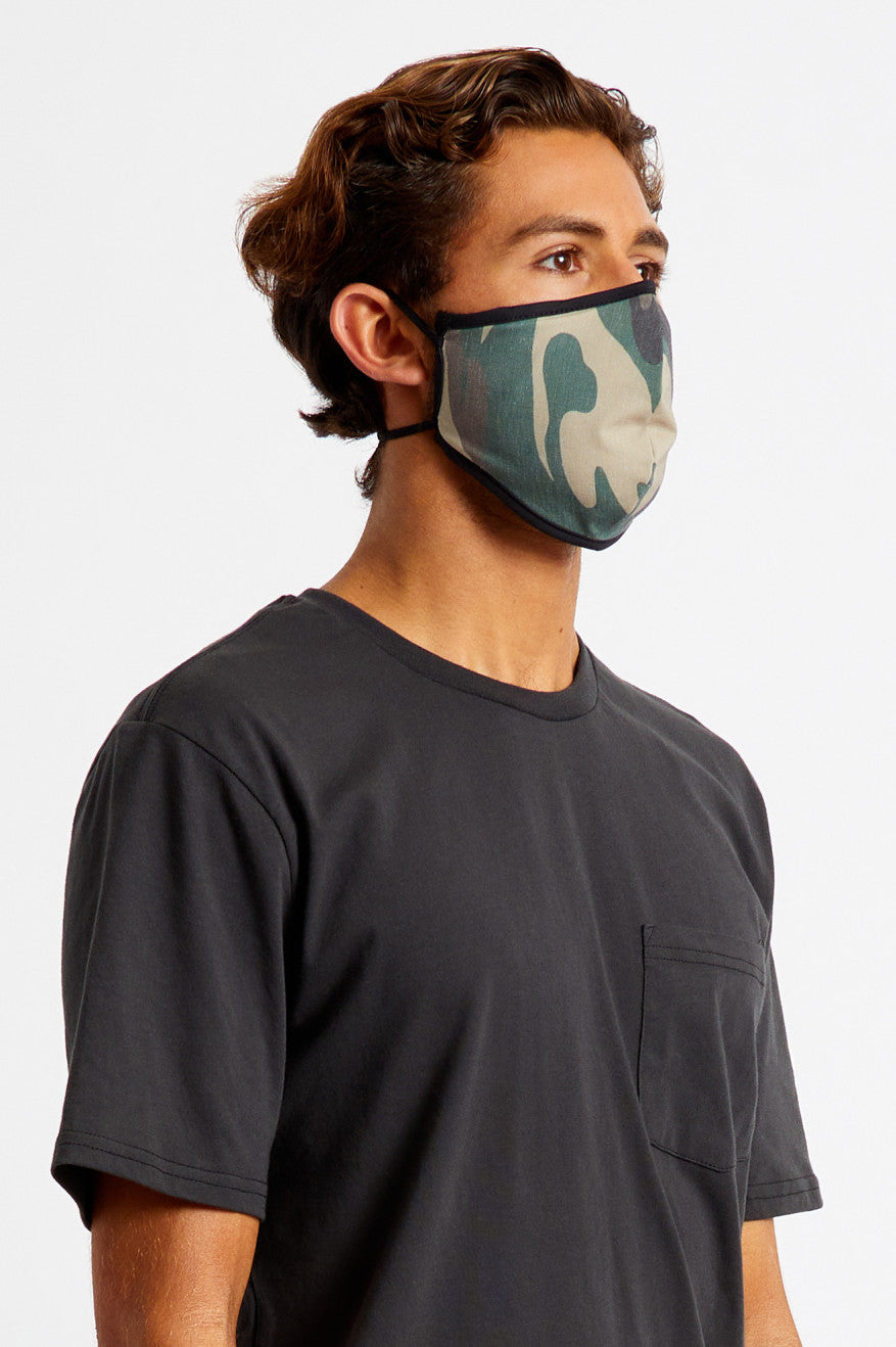 Unisex Brixton Antimicrobial 4-Way Stretch Face Masks Camo | 2136ESXAL