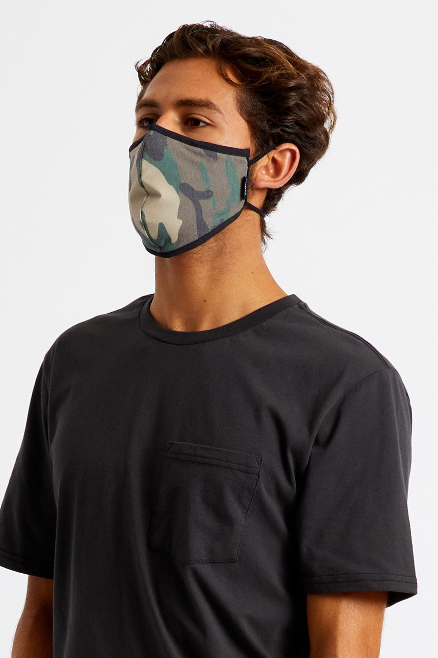 Unisex Brixton Antimicrobial 4-Way Stretch Face Masks Camo | 2136ESXAL