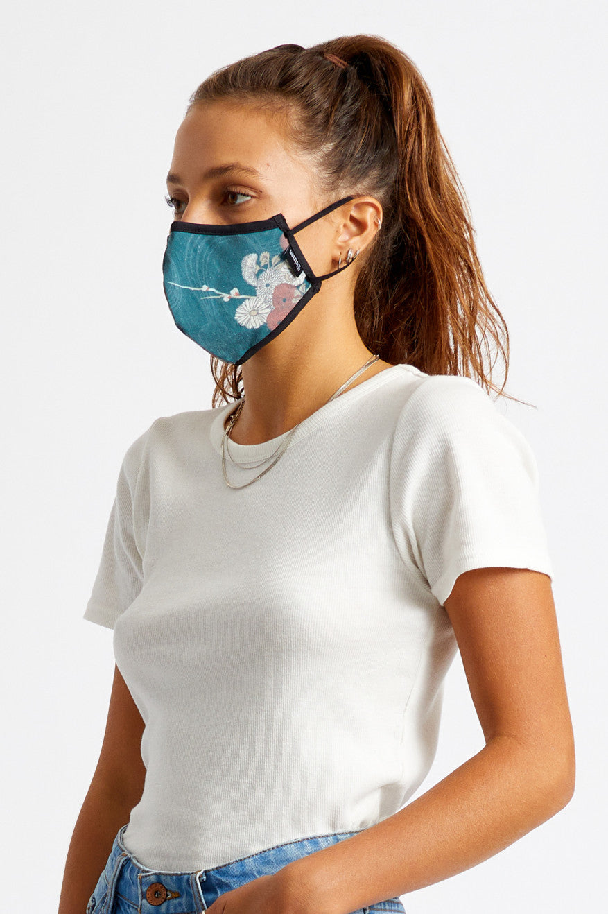 Unisex Brixton Antimicrobial 4-Way Stretch Face Masks Green | 5732PBTID