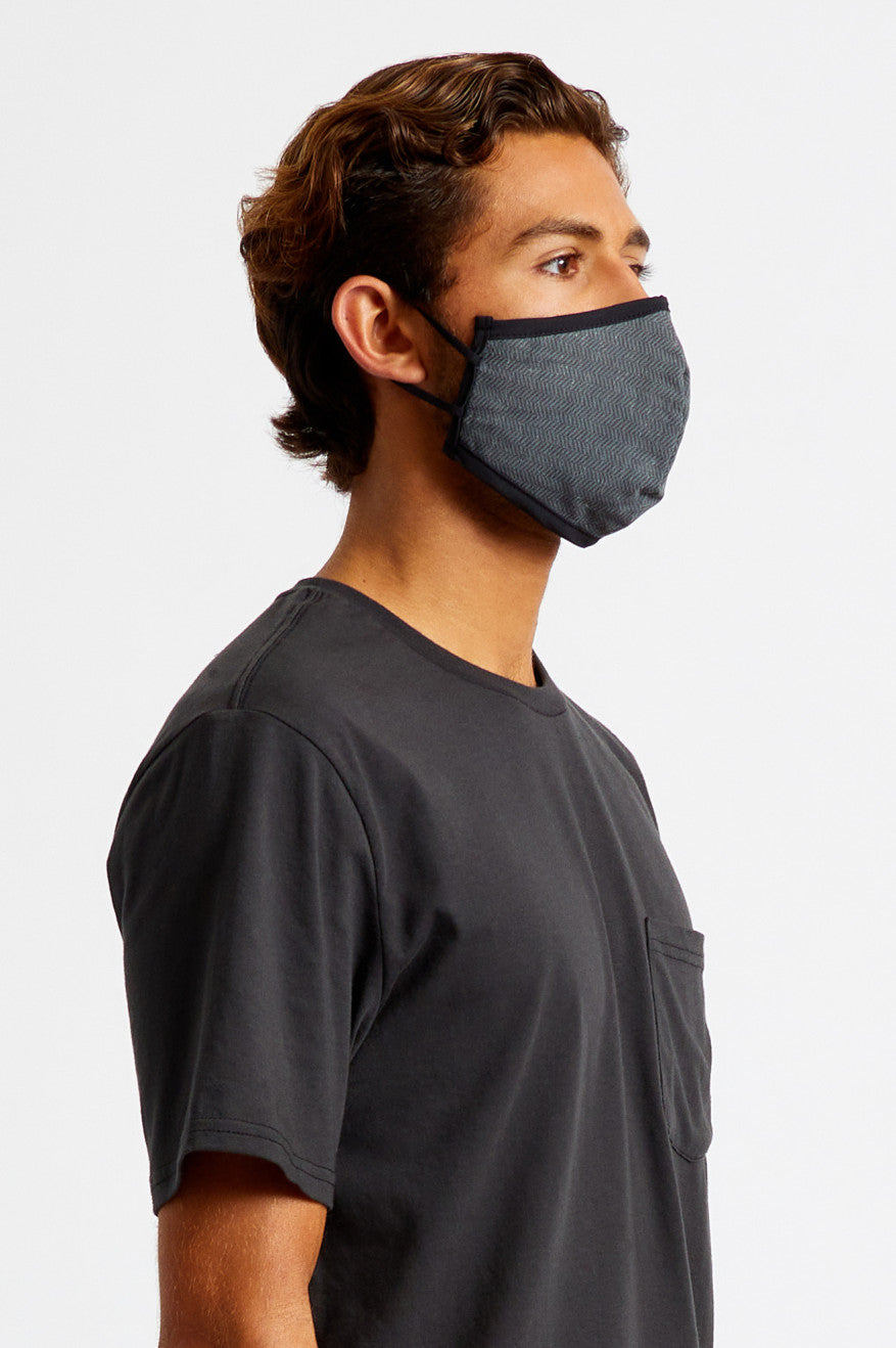 Unisex Brixton Antimicrobial 4-Way Stretch Face Masks Black | 6945EWZBP