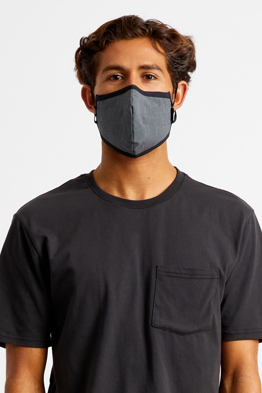 Unisex Brixton Antimicrobial 4-Way Stretch Face Masks Black | 6945EWZBP