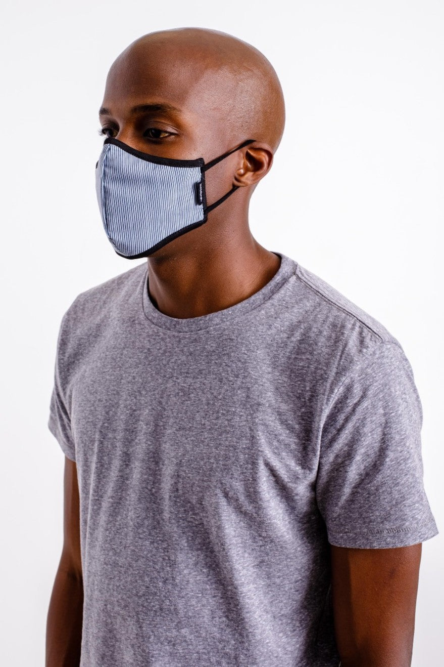 Unisex Brixton Antimicrobial 4-Way Stretch Face Masks Blue | 8103QUBZF