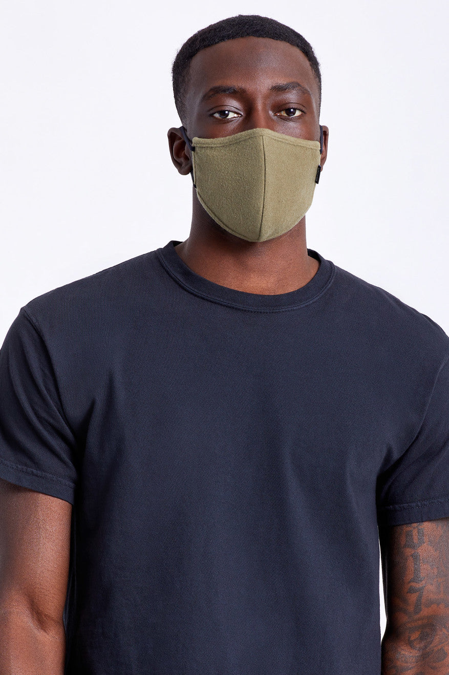 Unisex Brixton Arctic Fleece Face Masks Olive | 2716LSVMJ