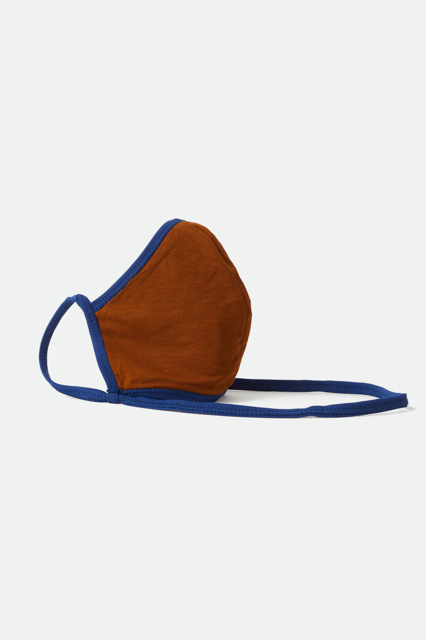 Unisex Brixton Everything Face Masks Navy / Brown | 9021AQLCR