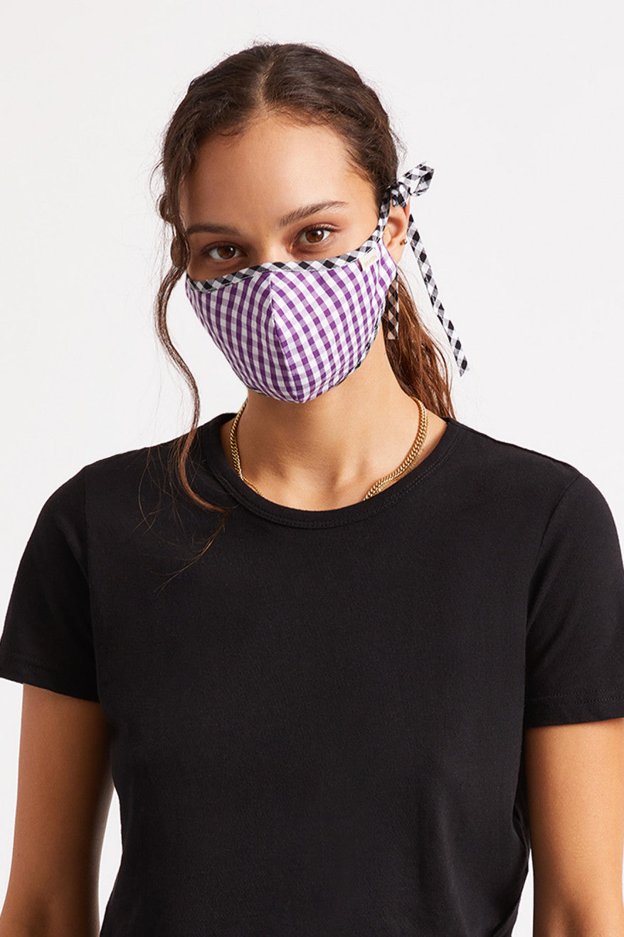 Unisex Brixton Lightweight Antimicrobial Face Masks Purple | 2176LSVEN