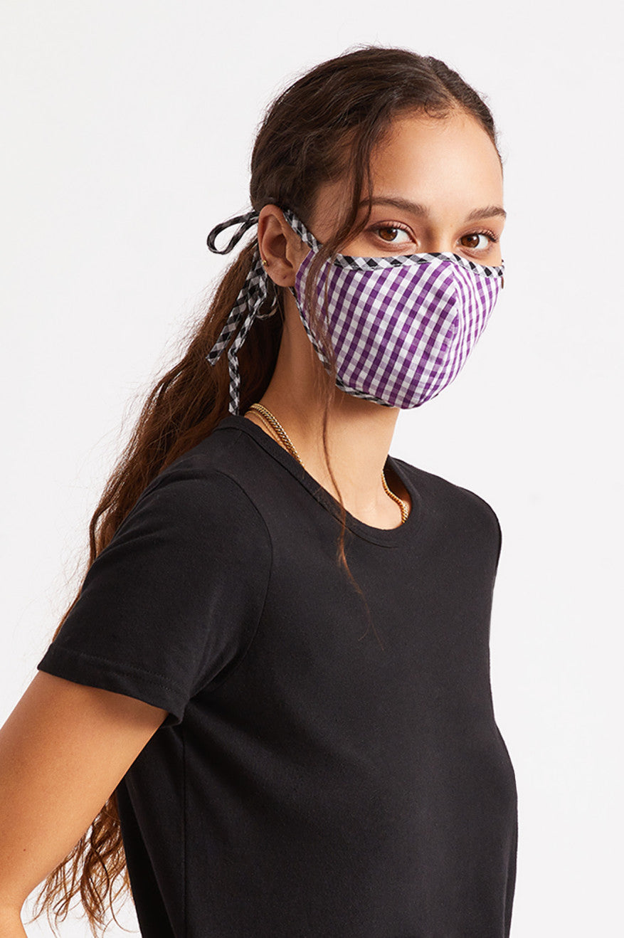 Unisex Brixton Lightweight Antimicrobial Face Masks Purple | 2176LSVEN