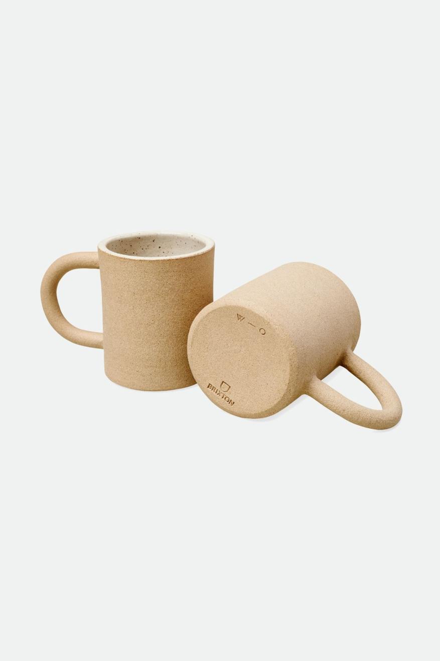 Unisex Brixton O-M Hand Crafted Ceramic Mug Accessories Beige | 6728PQACH