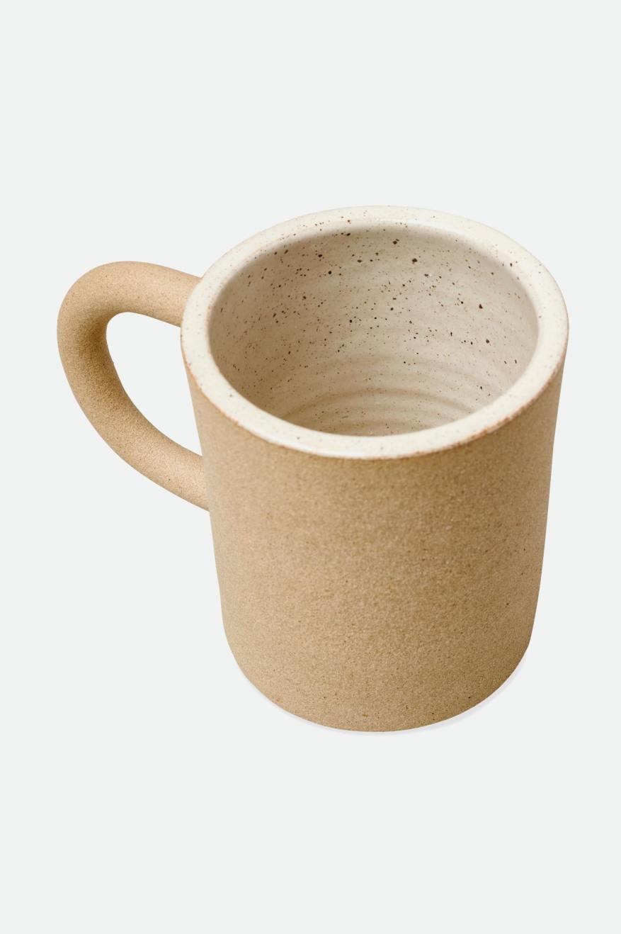 Unisex Brixton O-M Hand Crafted Ceramic Mug Accessories Beige | 6728PQACH