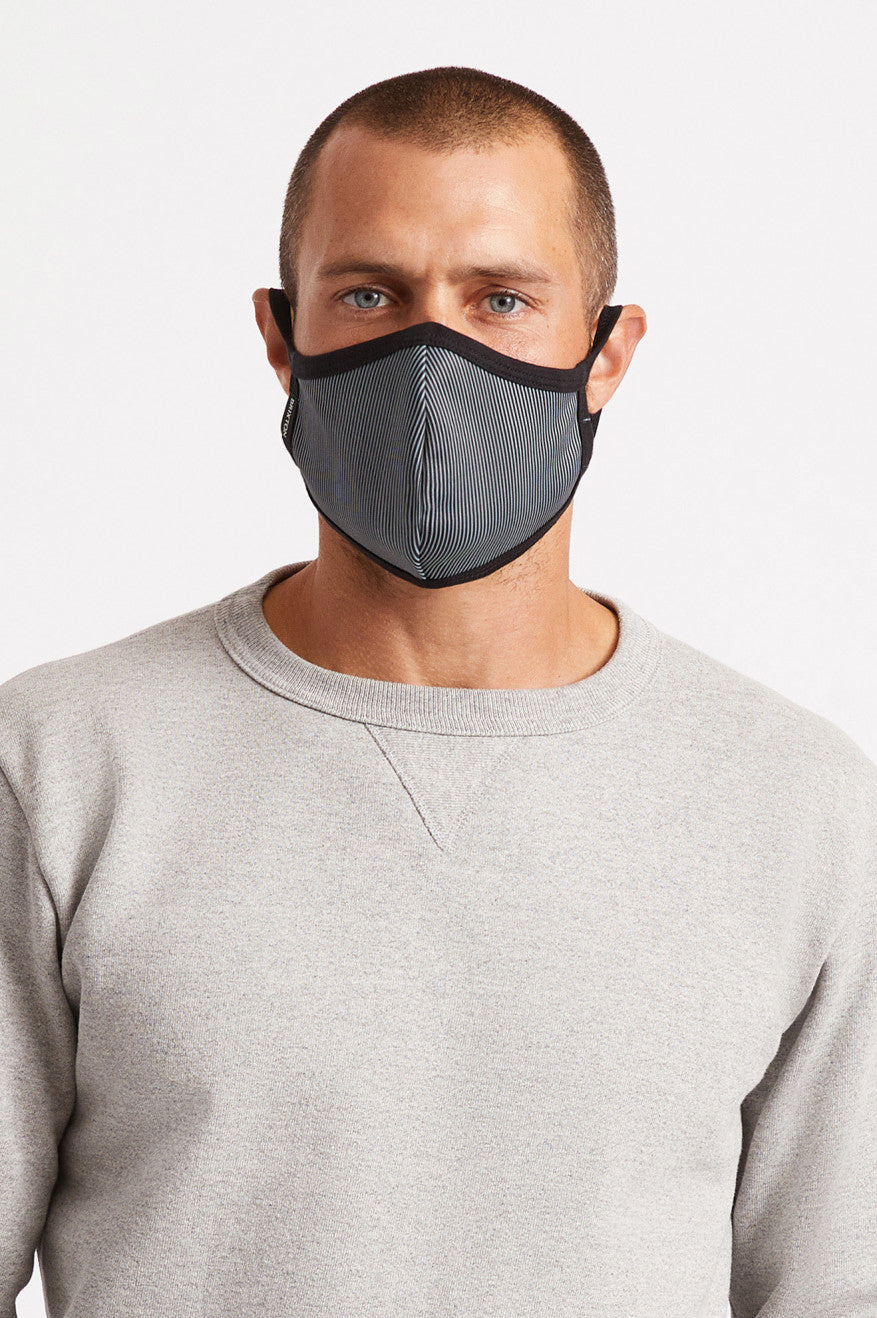 Unisex Brixton Reversible Face Masks Black | 0345ASRYW