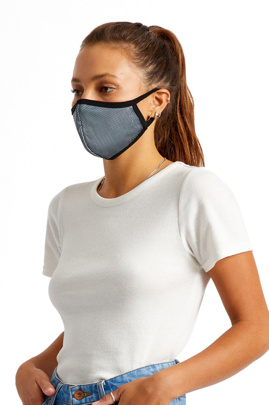 Unisex Brixton Reversible Face Masks Black | 0345ASRYW