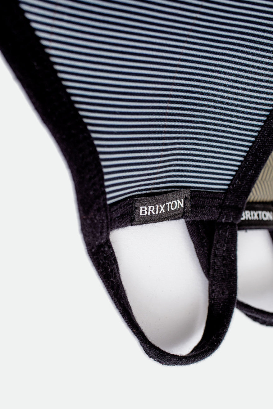 Unisex Brixton Reversible Face Masks Black | 0345ASRYW