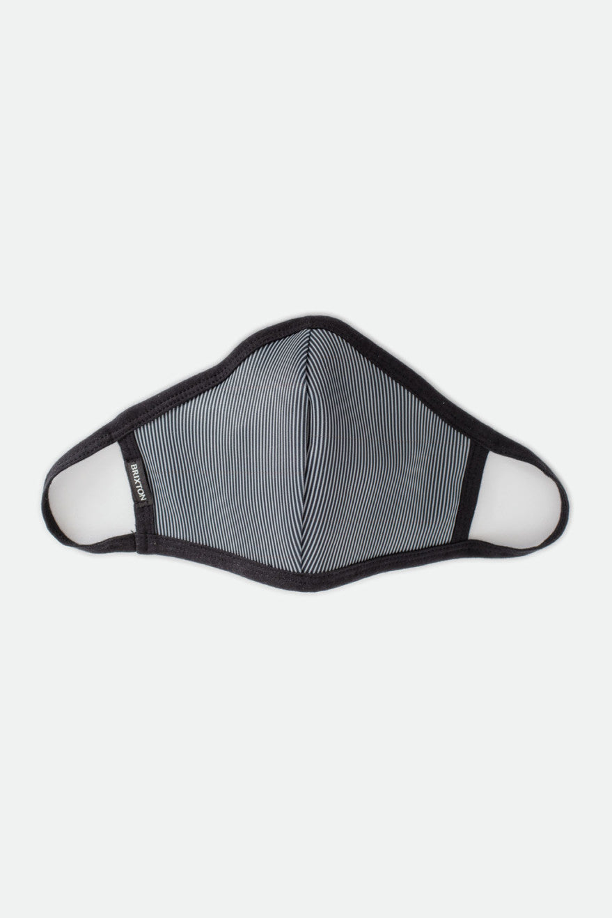 Unisex Brixton Reversible Face Masks Black | 0345ASRYW