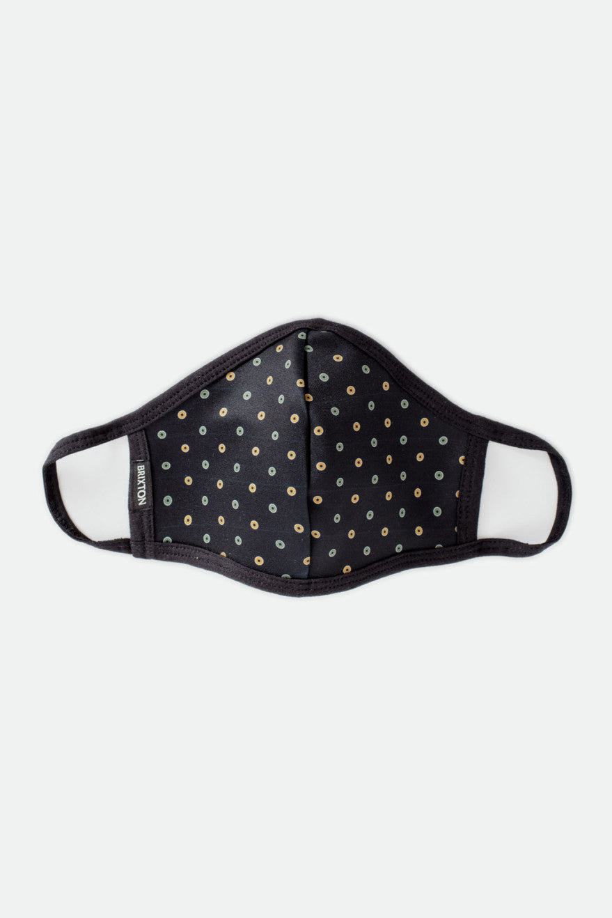 Unisex Brixton Reversible Face Masks Black | 9037NHGMV