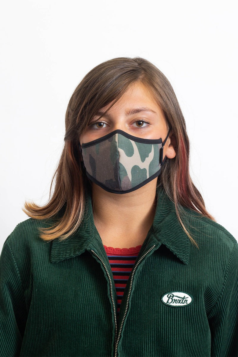 Unisex Brixton Youth Antimicrobial Face Masks Camo | 3192MTHOF