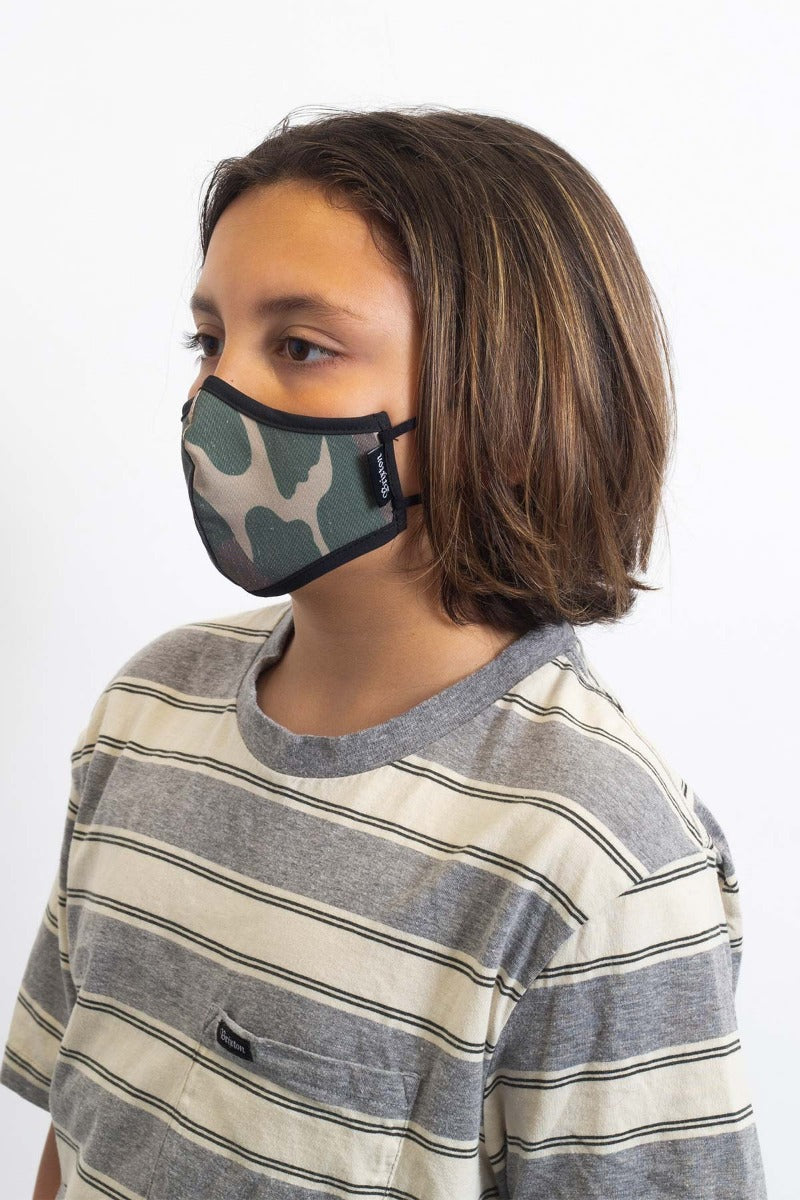 Unisex Brixton Youth Antimicrobial Face Masks Camo | 3192MTHOF