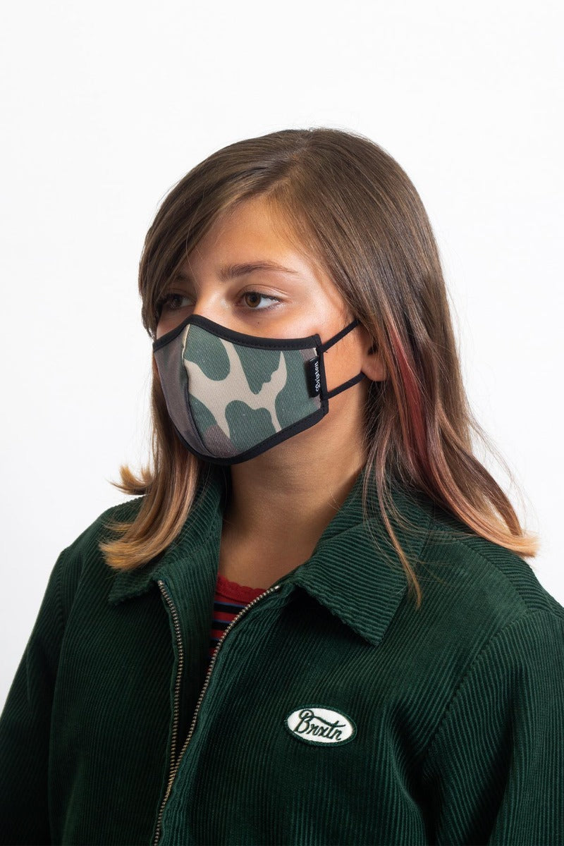 Unisex Brixton Youth Antimicrobial Face Masks Camo | 3192MTHOF