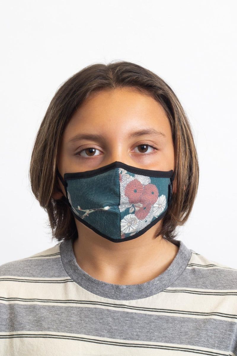 Unisex Brixton Youth Antimicrobial Face Masks Green | 7136URSVO