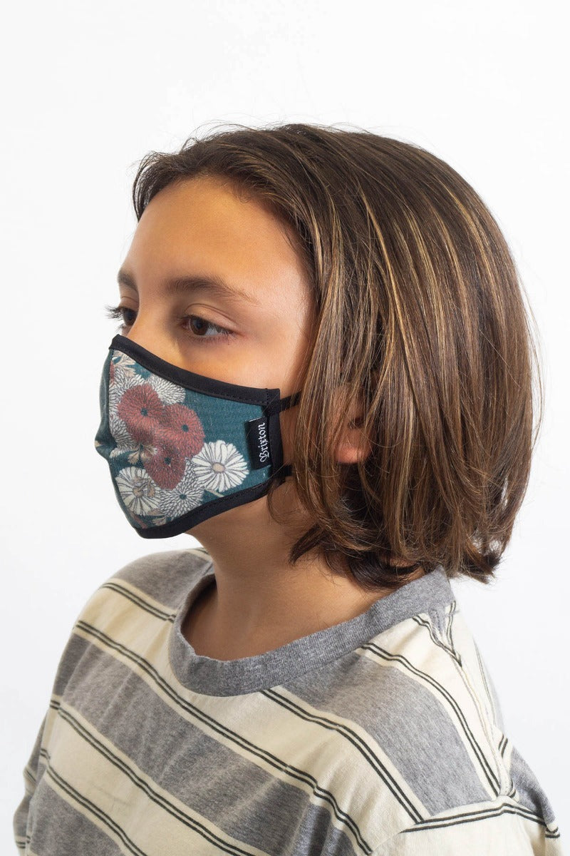 Unisex Brixton Youth Antimicrobial Face Masks Green | 7136URSVO