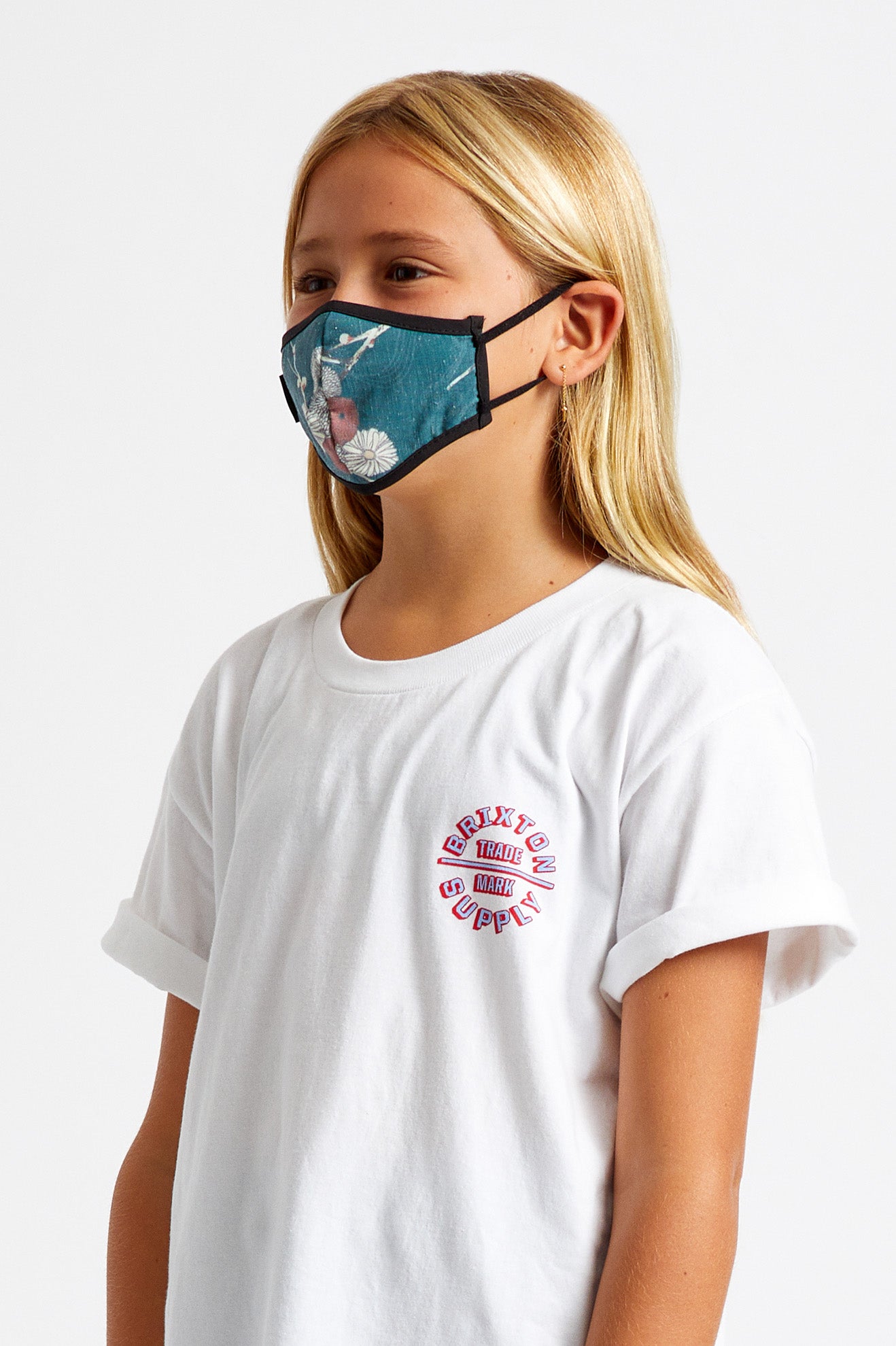 Unisex Brixton Youth Antimicrobial Face Masks Green | 7136URSVO