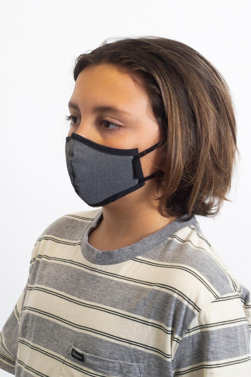 Unisex Brixton Youth Antimicrobial Face Masks Black | 9731NYPWM