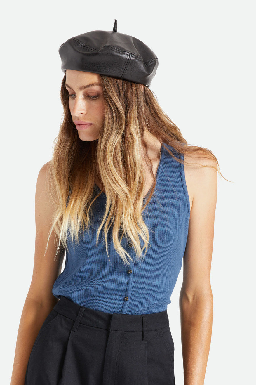 Women's Brixton Audrey II Beret Hats Black | 4759DTBMF