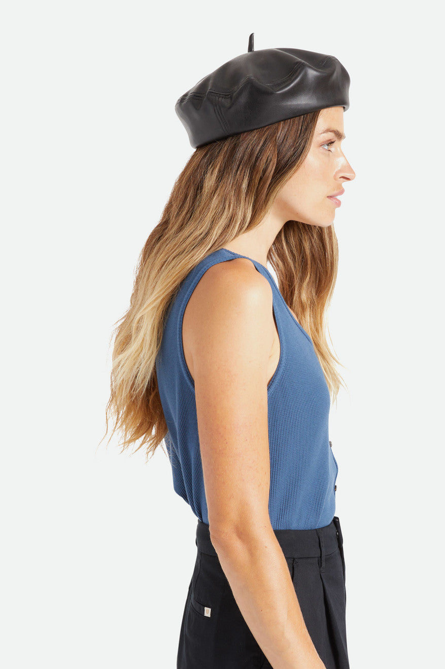 Women's Brixton Audrey II Beret Hats Black | 4759DTBMF