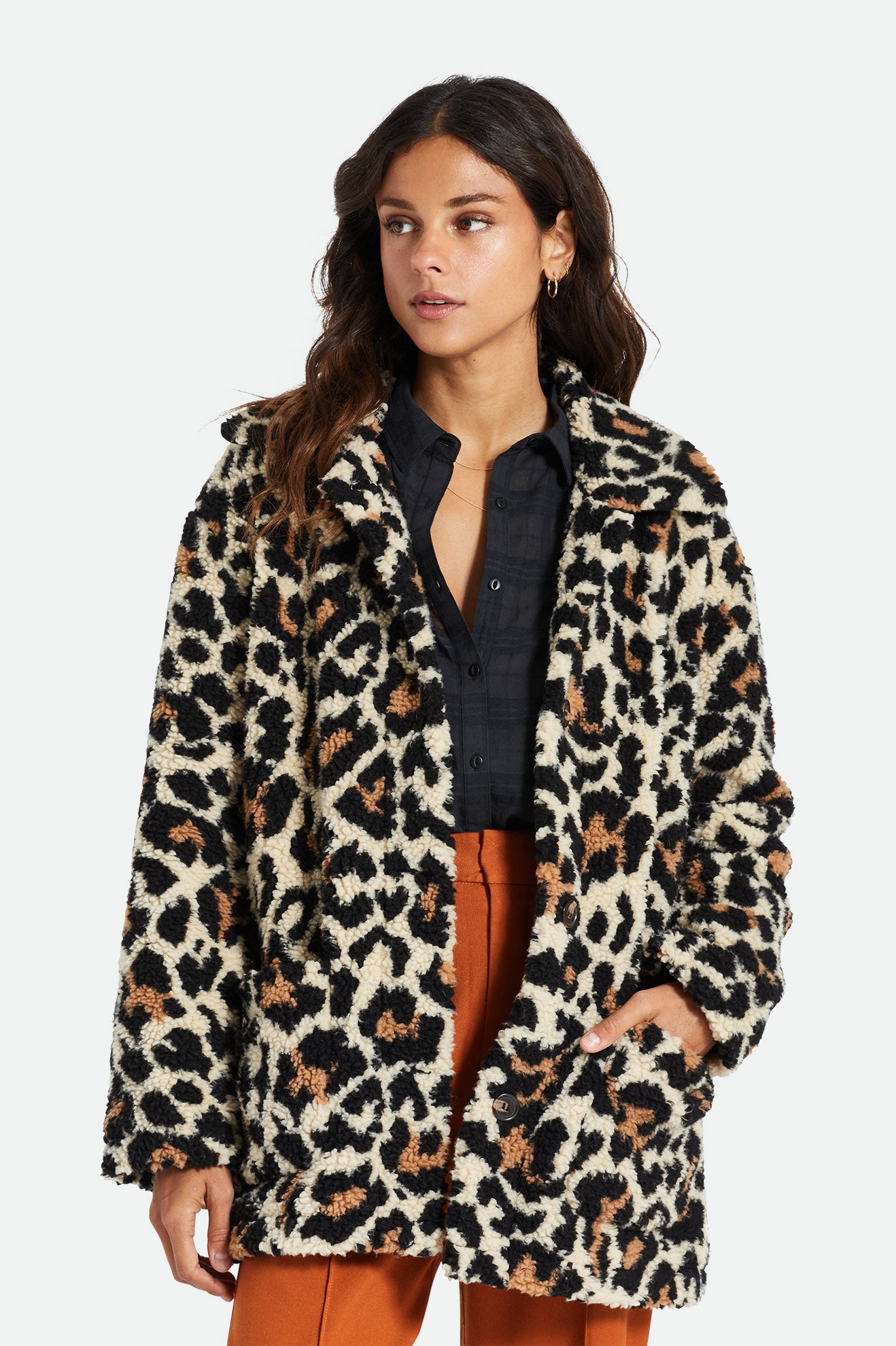 Women\'s Brixton Bern Jackets Leopard | 6971VWISE