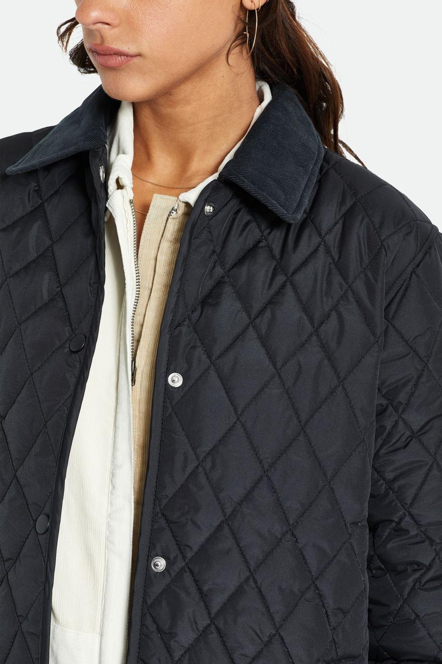 Women's Brixton Cass Women Jackets Black | 8249ZSBDG