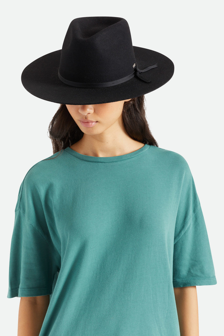 Women's Brixton Cohen Cowboy Hat Hats Black | 6302UDCQF