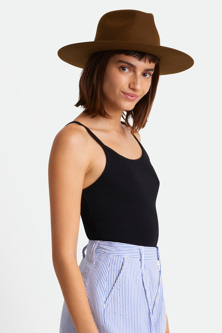 Women's Brixton Cohen Cowboy Hat Hats Coffee | 4786NIDQS