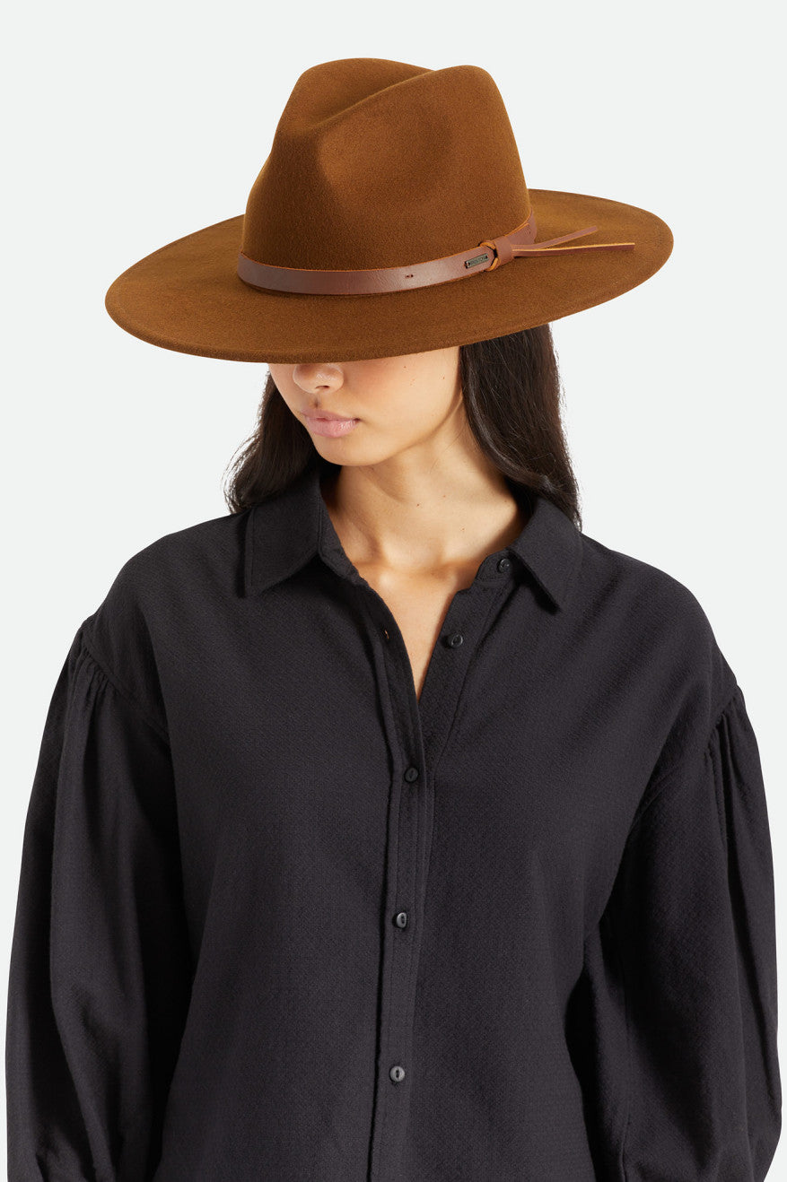 Women's Brixton Field Proper Hat Hats Coffee | 3765AHCML