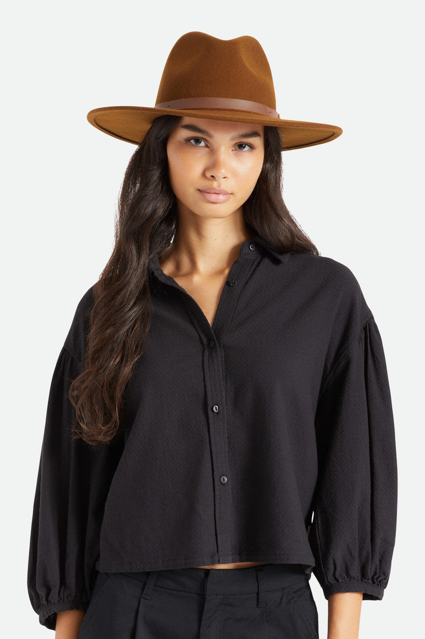 Women's Brixton Field Proper Hat Hats Coffee | 3765AHCML