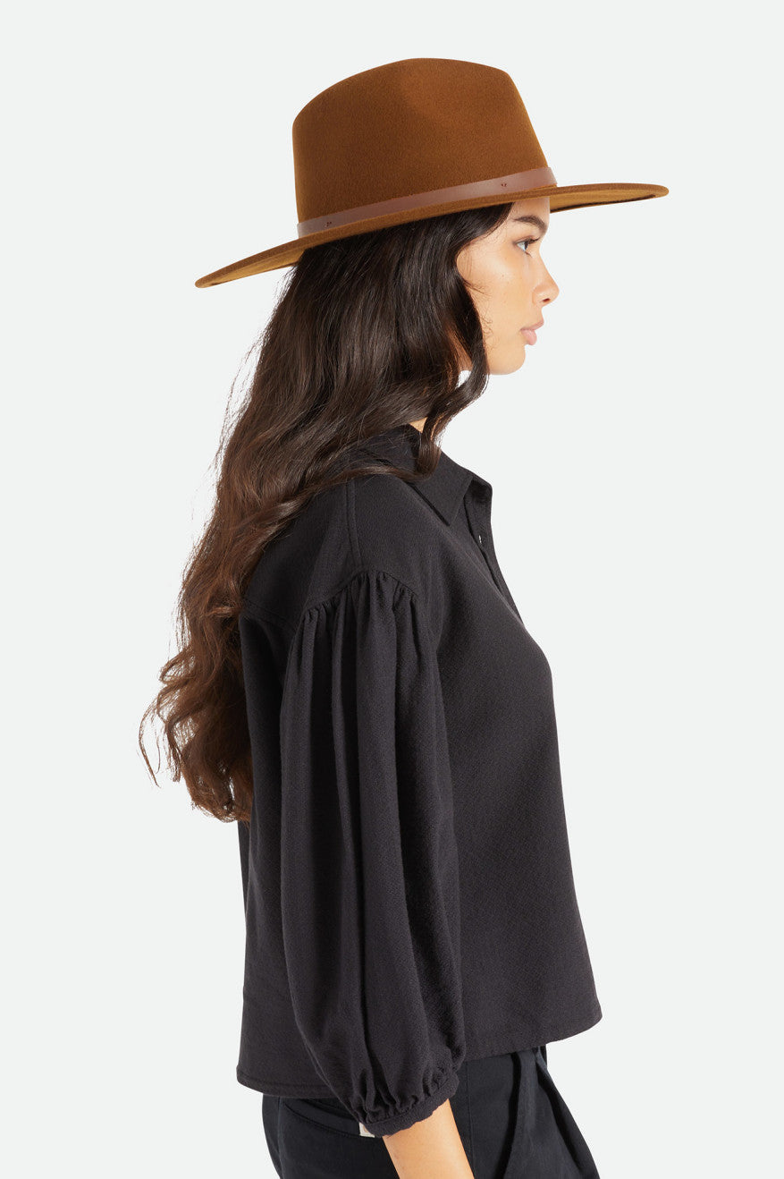 Women's Brixton Field Proper Hat Hats Coffee | 3765AHCML