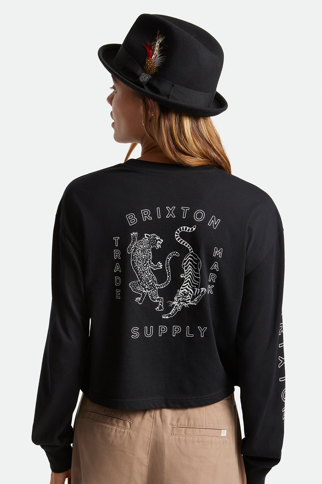 Women's Brixton Gain Fedora Fedoras Black | 3294LPQCT